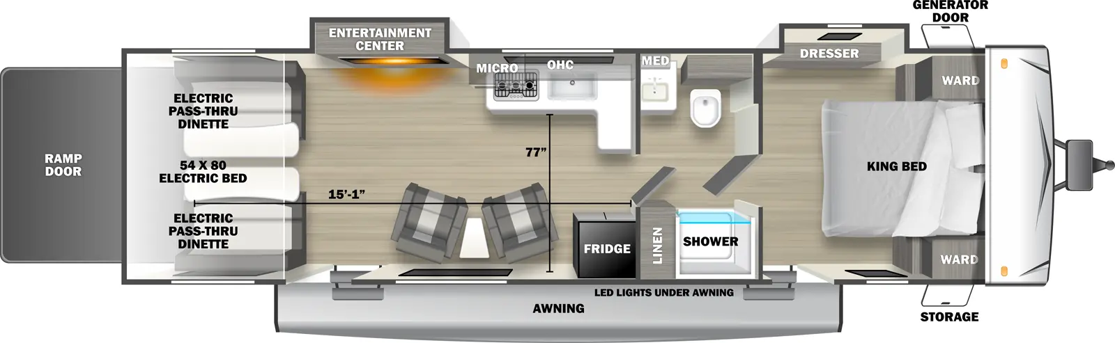 Shockwave 2600RLT - DSO Floorplan